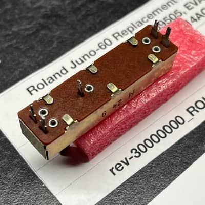 ORIGINAL Roland Juno-60 Replacement HPF Slider Switch (13159505) for Juno-60 image 4