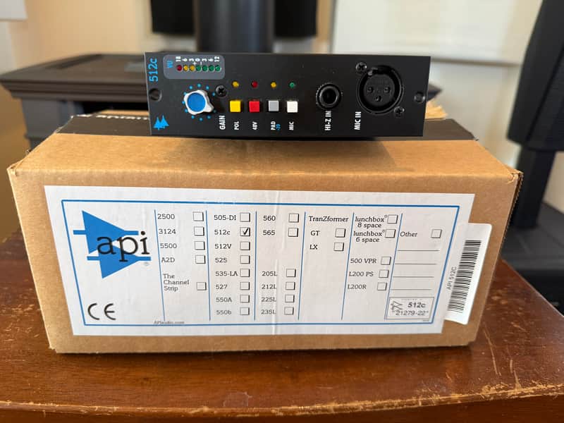 API 512c 500 Series Mic Preamp Module 2000 - Present - Black image 1