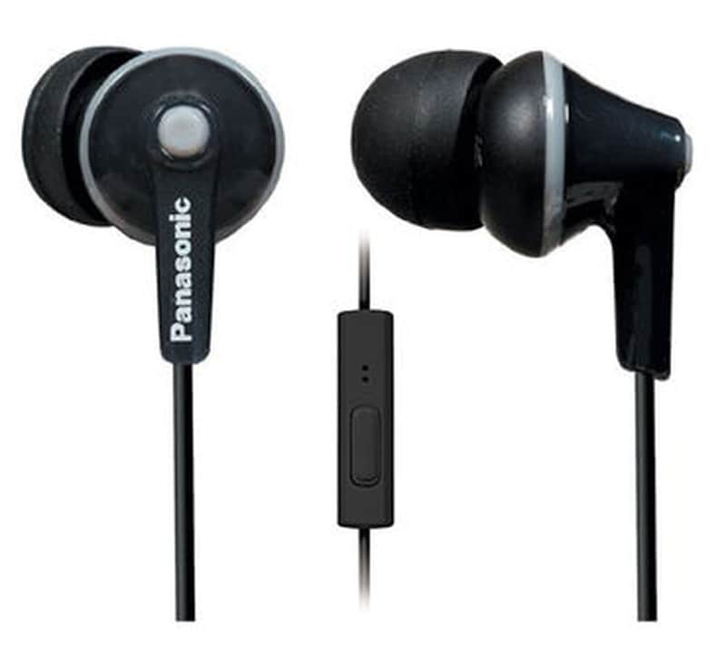 Panasonic - RP-TCM125-K - ErgoFit In-Ear Headphones @ Mic & Remote - Black image 1