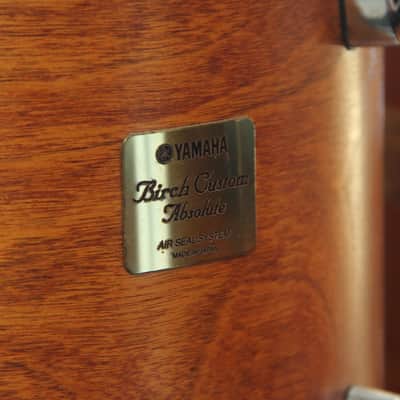 Yamaha Birch Custom Absolute - natural vintage 5pc drumset image 11