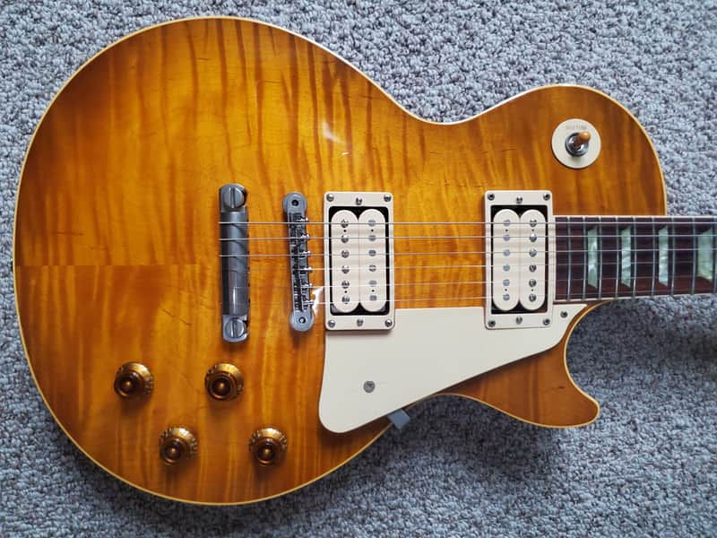 1995 Gibson Custom Shop Les Paul Jimmy Page wiring AAA Figured Maple top w/OHSC A Timeless RnR Machine image 1