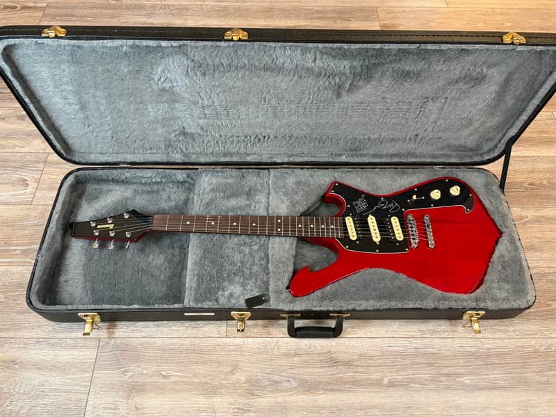 Ibanez FRM100-TR Paul Gilbert Signature Fireman 2016 - Transparent Red; SIGNED by Paul Gilbert image 1