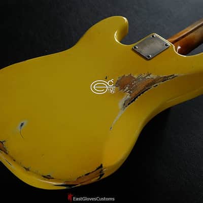 Fender Precision TV Yellow Heavy Relic Aged image 5