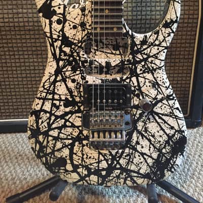 Ibanez RG - CUSTOM paint (B&W Splatter), Floyd Rose, Scalloped, Seymour Duncan image 1