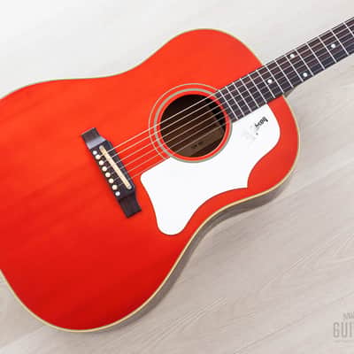 2009 Gibson J-45 ADJ Dreadnought Acoustic Guitar Transparent Orange w/ Case image 1