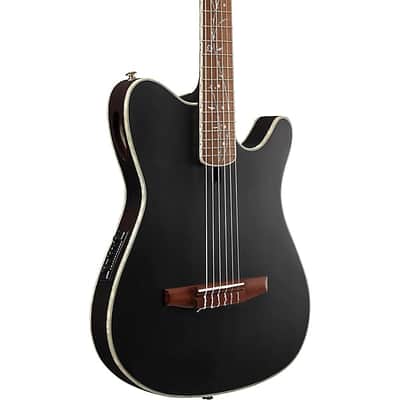 Ibanez TOD10NTKF Tim Henson Signature Nylon Acoustic-Electric Guitar - Transparent Black Flat image 5