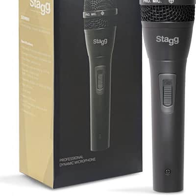 Stagg SDM80 Handheld Dynamic Cardioid Microphone with Protective Case and Cable image 1