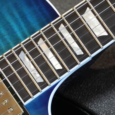 2024 Gibson Les Paul Modern Electric Guitar Figured Cobalt Burst + OHSC image 9