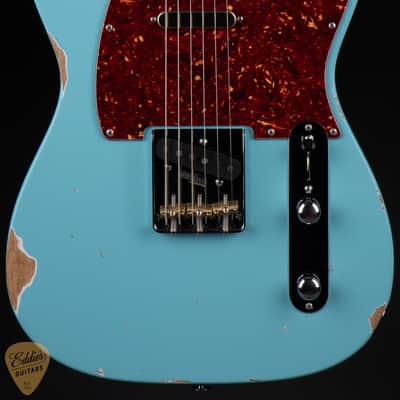 2024 - Suhr Eddie's Guitars Exclusive Roasted Classic T Antique - Daphne Blue image 2