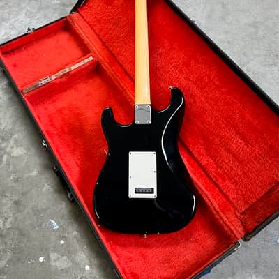 Fender E Serial Contemporary Squier Stratocaster c 1985 Black MIJ Japan strat Floyd rose fujigen image 13