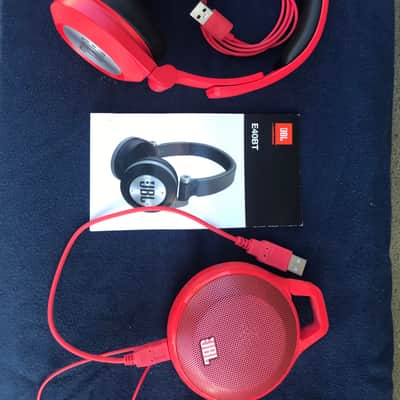 JBL E40BT headphones and Speaker Bluetooth 2016 - RED image 11