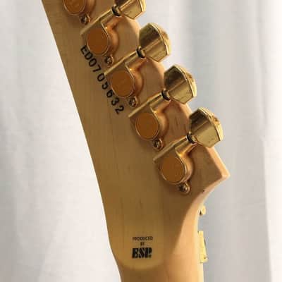 Edwards E-AL-128 EMG-ALX Mod Alexi Laiho Signature Black with Yellow Stripe image 8