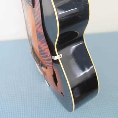 Vintage 1960s Unknown Maker Possibly Premier Kalamazoo Gibson Harmony Archtop Acoustic Guitar Circa Rare Geib & Schaeffer Lifton Sausage Handle Case Restoration Project image 15