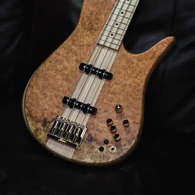 Fodera Imperial Elite Golden Amboyna Burl 2024 (9.4 lbs) image 1
