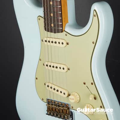 Fender Custom Shop 64 L-Series Stratocaster Journeyman Relic Faded Namm Limited Edition Custom Built 2024 - Sonic Blue (Cod.1884NG) image 8