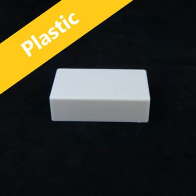 1x Guitar pickup covers for Humbucker style pickup, No-hole White