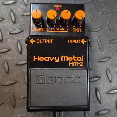 Boss HM-2 Heavy Metal Distortion MIT Taiwan Converted to 9vDC PSA Spec Vintage