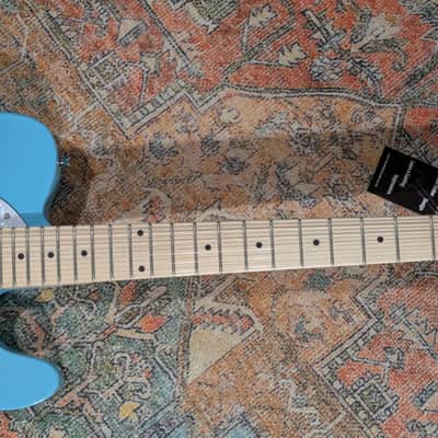 Alden Tv Cruiser 1972 Design T-Style Electric Guitar, Semi-Hollow, Blue, Maple Neck image 5