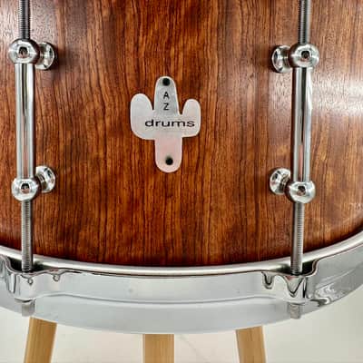AZ Custom Drums Bubinga Stave 6.5x14 Snare Drum 2008 image 5