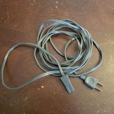 Sony Vintage unpolarized notched two pin power cord cable plug 41-637 41-658 1970s - grey image 2