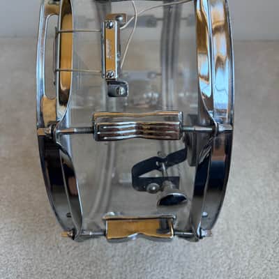 Ludwig Vintage Clear Vistalite 14” x 5” Snare Drum 70s - 10 lug image 14