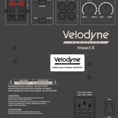 VELODYNE ACOUSTICS Impact X15 - 15" Active Subwoofer - NEW! image 6