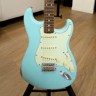Fender CME Road Worn '60s Stratocaster Daphne Blue - Relic w/CS pickups and Case 7.67lbs image 1