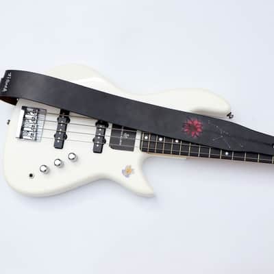 burnyblack custom made guitar strap - dreamy red black/red image 7