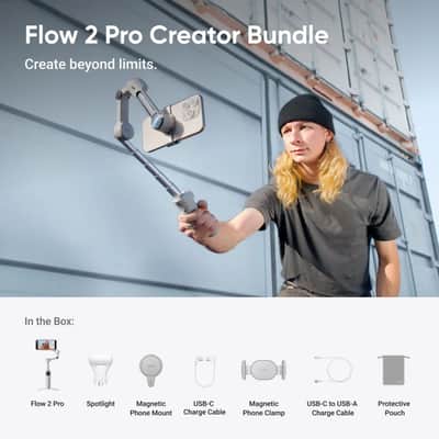 Insta360 Flow 2 Pro Standard Bundle / Summit White - Camera image 6