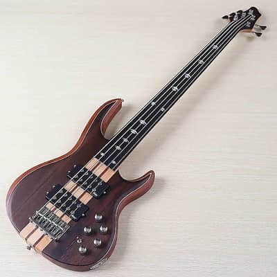 Wenge Wood Top Fretless 5 String Bass. Sapele Body, Maple Neck Through image 1