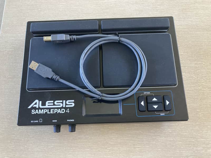 Alesis SamplePad 4 Compact 4-Pad Percussion and Sample-Triggering Instrument 2010s - Black image 1