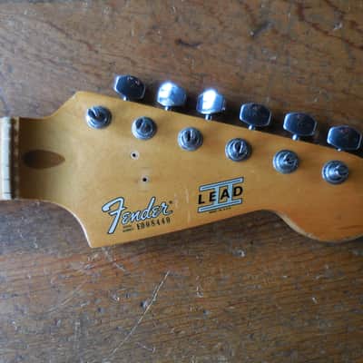 Fender Lead II Neck 1980.  Original Post-CBS Strat Maple Neck w/ Fender Tuners. image 8