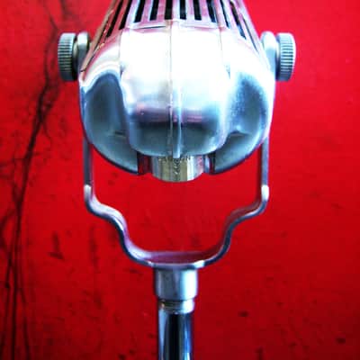 Vintage RARE 1950's American D9A / D9AT dual dynamic cardioid microphone chrome w Belden cable D8T D4T D6T image 8