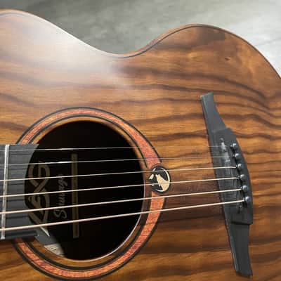 LAG SAUVAGE-ACE Sauvage Auditorium Cutaway Acoustic Electric w/Hybrid Gigbag, Eco-friendly design - B STOCK image 11