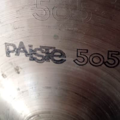 Vintage Paiste 505 13" Medium Hi-Hat Cymbals (1980, Black Label, Made in Germany) image 9
