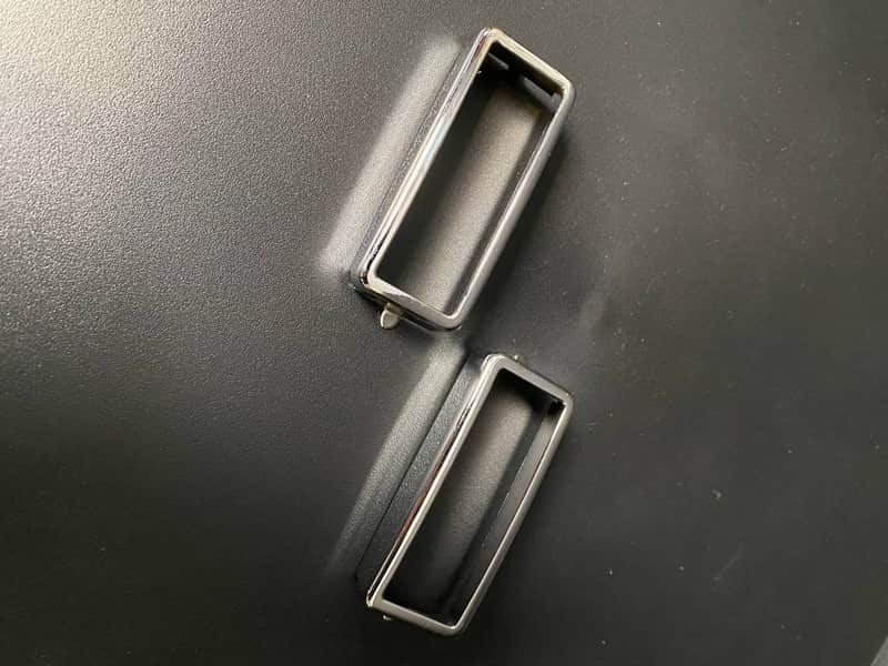 Hagstrom pickup rings couple chrome image 1