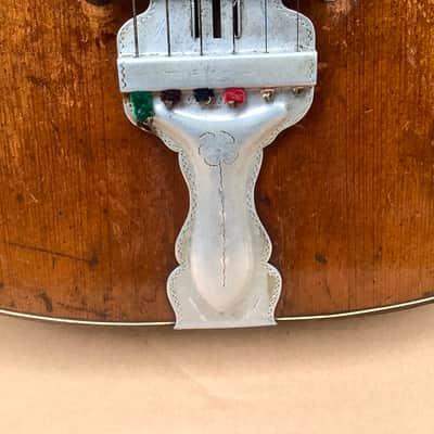 Unknown Vintage antique acoustic guitar solid wood image 4