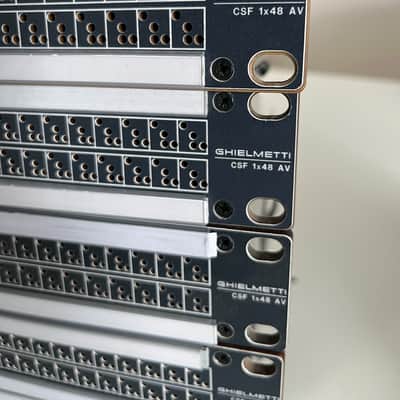 Patchbay audio Ghielmetti CSF 1x48 AV lot de 7 unités imagen 2