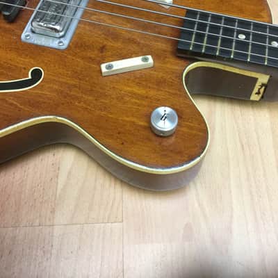 Gretsch 6071 Bass ( Monkees Style Peter Tork ) 1968 Brown Mahogany image 5