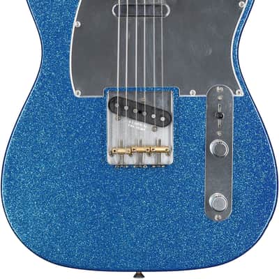 Fender J Mascis Telecaster Electric Guitar (with Gig Bag), Blue Flake image 2