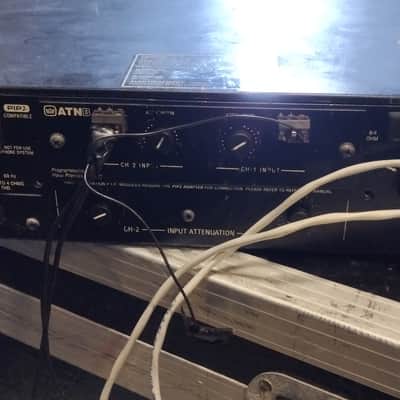 Crown Com-Tech 410 2-Channel Commercial Power Amplifier 1990s - Silver and Black image 2