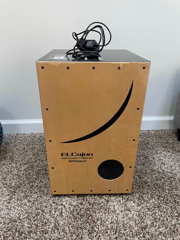 Roland EC-10 ELCajon Electronic Layered Cajon 2010s - Natural/Black image 1