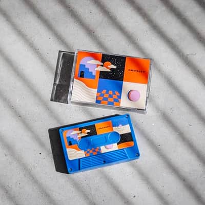 Crosley CR3045CO-SU Cassette Tape Wireless Bluetooth Speaker, Surreal Cobalt image 6