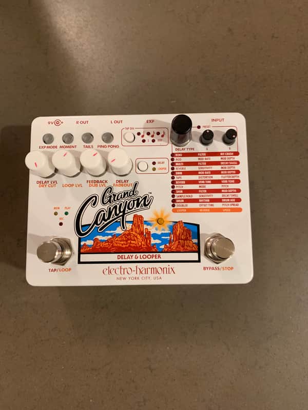 Electro-Harmonix Grand Canyon Delay and Looper 2018 - Present - White image 1