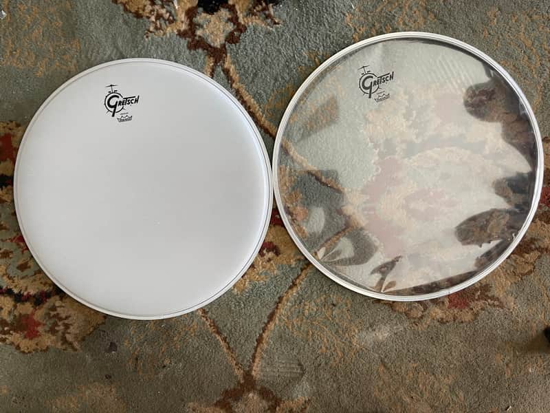 REMO/GRETSCH LOGO SNARE HEADS 2026 - COATED/CLEAR image 1