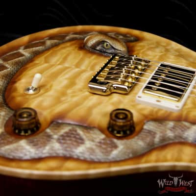 PRS Private Stock Wild West Exclusive Custom 24 Snake LTD # 3 of 6 Hand Carved Quilt Maple Top image 13