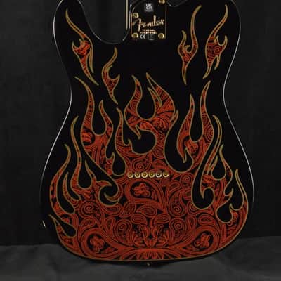 Mint Fender James Burton Telecaster Red Paisley Flames Maple Fingerboard image 7