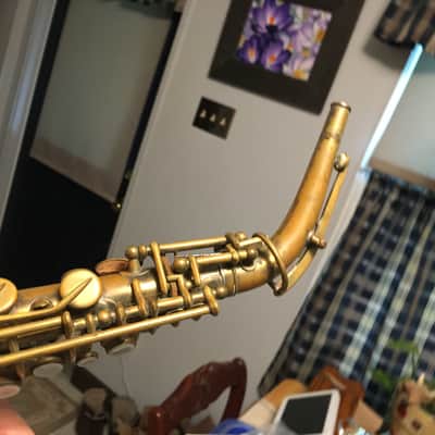 SUMMER DEAL MARTIN 1921 CURVED SOPRANO SAXOPHONE WITH ORIGINAL CASE SAX BUILT LIKE A TANK NEEDS OVERHAUL MECHNICALLY SOUND A CLASSICVINTAGE SOPRANO image 25