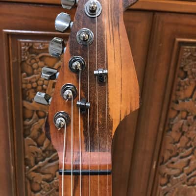 Fender Stratocaster MIM with USA=-made Warmoth Neck 2021 Aged Candy Apple Red image 3