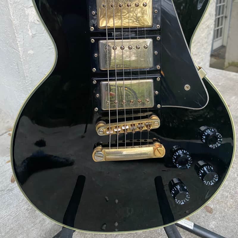 2000s Epiphone Les Paul Custom Black Beauty 3 Humbucker Black …